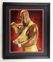 Hulk Hogan Signed Custom Framed Photo Display (Steiner) at PristineAuction.com