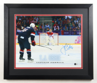 T. J. Oshie Signed Custom Framed Photo Display (Beckett) at PristineAuction.com