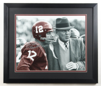 Joe Namath Signed Custom Framed Photo Display (PSA) at PristineAuction.com