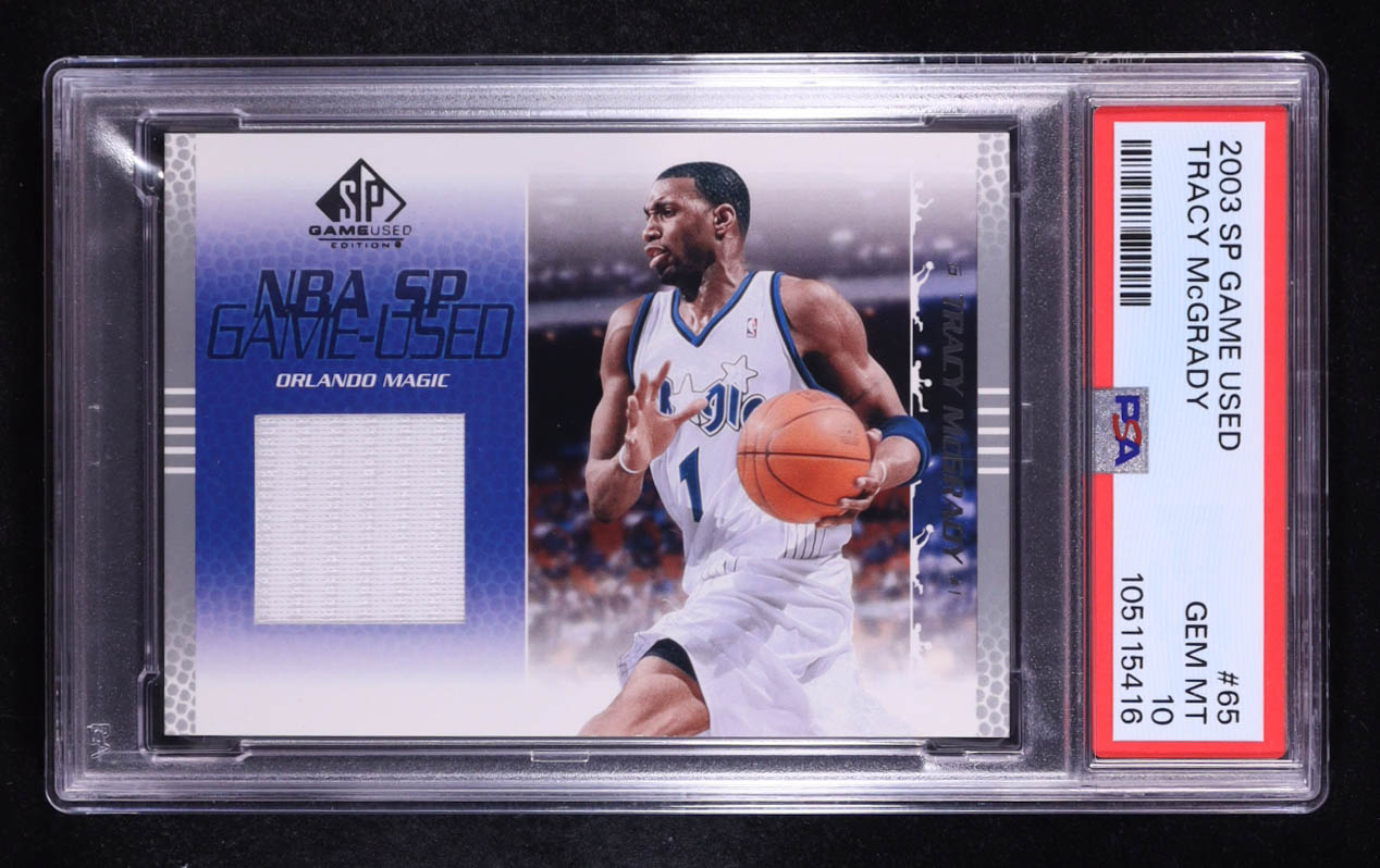 Tracy McGrady 2003-04 SP Game Used #65 Jersey (PSA 10) at PristineAuction.com Tracy McGrady 2003-04 SP Game Used #65 Jersey (PSA 10) at PristineAuction.com