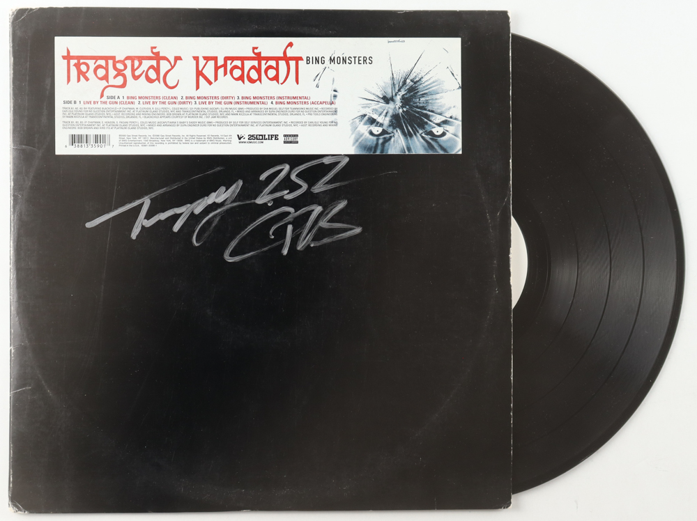 Tragedy Khadafi Signed "Bing Monsters" Vinyl Record Album (Beckett) at PristineAuction.com Tragedy Khadafi Signed "Bing Monsters" Vinyl Record Album (Beckett) at PristineAuction.com