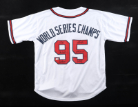 1995 World Series Champions Jersey Signed By (6) With Dave Justice, Steve Avery, Mark Wohlers, Kent Mercker (JSA) at PristineAuction.com