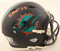 De'Von Achane Signed Dolphins Rivalries Alternate Speed Mini Helmet (Beckett) at PristineAuction.com