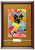 Willie Stargell Signed Custom Framed Cut Display with LeRoy Neiman Art Print (PSA) at PristineAuction.com