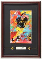 Willie Stargell Signed Custom Framed Cut Display with LeRoy Neiman Art Print & (2) HOF Pins (PSA) at PristineAuction.com