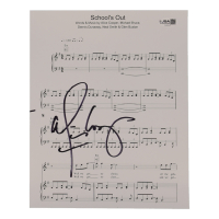 Alice Cooper Signed "School's Out" 8x10 Music Sheet (JSA) at PristineAuction.com