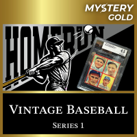 MYSTERY GOLD PRESENTS - VINTAGE BASEBALL SERIES 1  MYSTERY BOX / PACK - CONTAINS 1 PSA/BGS/CGC/SGC GRADED CARD! at PristineAuction.com