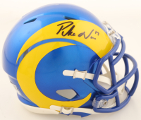 Puka Nacua Signed Rams Speed Mini Helmet (Fanatics) at PristineAuction.com