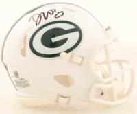 Dontayvion Wicks Signed Packers Alternate Speed Mini Helmet (JSA) at PristineAuction.com