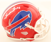 Thurman Thomas Signed Bills Speed Mini Helmet (JSA) at PristineAuction.com