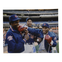 Mike Tyson, Dwight "Doc" Gooden, & Darryl Strawberry Signed Mets 16x20 Photo (JSA) at PristineAuction.com