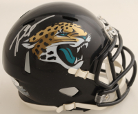 Travis Etienne Jr. Signed Jaguars Speed Mini Helmet (JSA) at PristineAuction.com