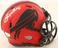 Thurman Thomas Signed Bills Rave Alternate Speed Mini Helmet (JSA) at PristineAuction.com