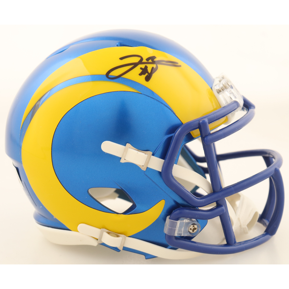 Jared Verse Signed Rams Speed Mini Helmet (Beckett) at PristineAuction.com