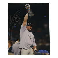 Joe Andruzzi Signed Patriots 16x20 Photo Inscribed "3x SB Champs" (AWM) at PristineAuction.com