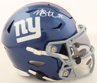 Michael Strahan Signed Giants Mid-Size SpeedFlex Helmet With Visor (Beckett) at PristineAuction.com