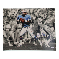Warren Moon Signed Oilers 16x20 Photo Inscribed "HOF 06" (PSA) at PristineAuction.com