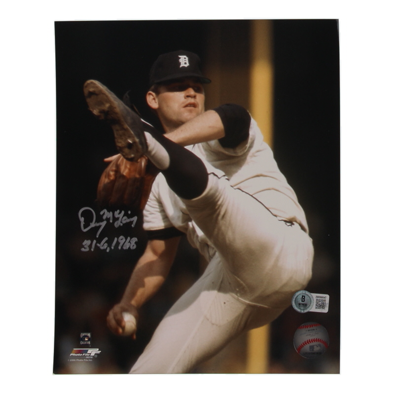 Denny McLain Signed Tigers 8x10 Photo Inscribed "31-6 1968" (AIV) at PristineAuction.com Denny McLain Signed Tigers 8x10 Photo Inscribed "31-6 1968" (AIV) at PristineAuction.com