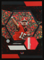 Carson Beck 2024 TruSport Jumbo Trucreator Cracked Ice #8 #JC-CB JSY RC at PristineAuction.com