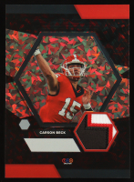 Carson Beck 2024 TruSport Jumbo Trucreator Cracked Ice #8 #JC-CB JSY RC at PristineAuction.com