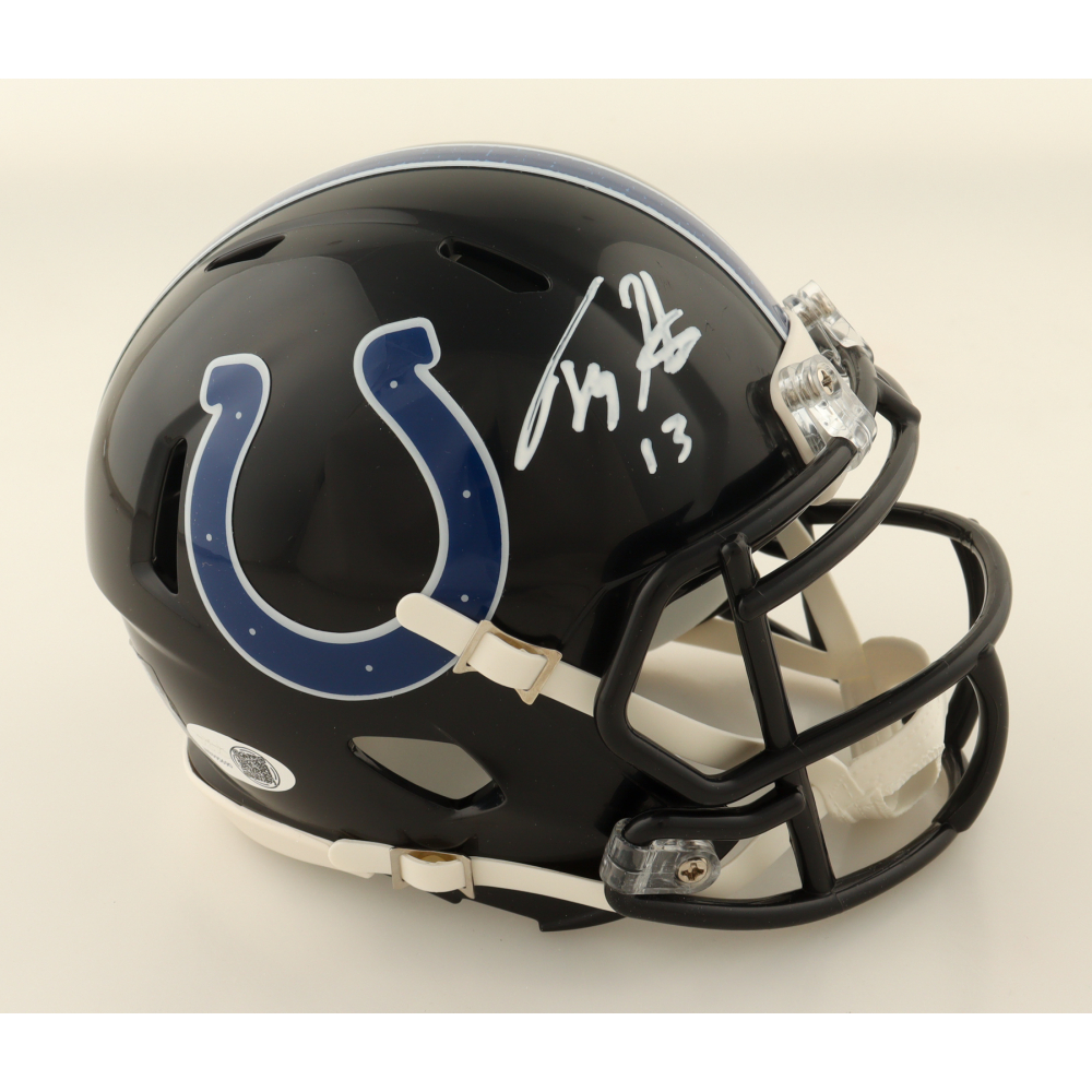 T.Y. Hilton Signed Colts Speed Mini Helmet (JSA) at PristineAuction.com