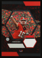 Carson Beck 2024 TruSport Jumbo Trucreator Cracked Ice #8 #JC-CB JSY RC at PristineAuction.com