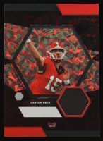 Carson Beck 2024 TruSport Jumbo Trucreator Cracked Ice #8 #JC-CB JSY RC at PristineAuction.com