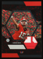 Carson Beck 2024 TruSport Jumbo Trucreator Cracked Ice #8 #JC-CB JSY RC at PristineAuction.com