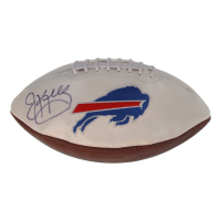 Jim Kelly Signed Bills Logo Football (JSA) at PristineAuction.com