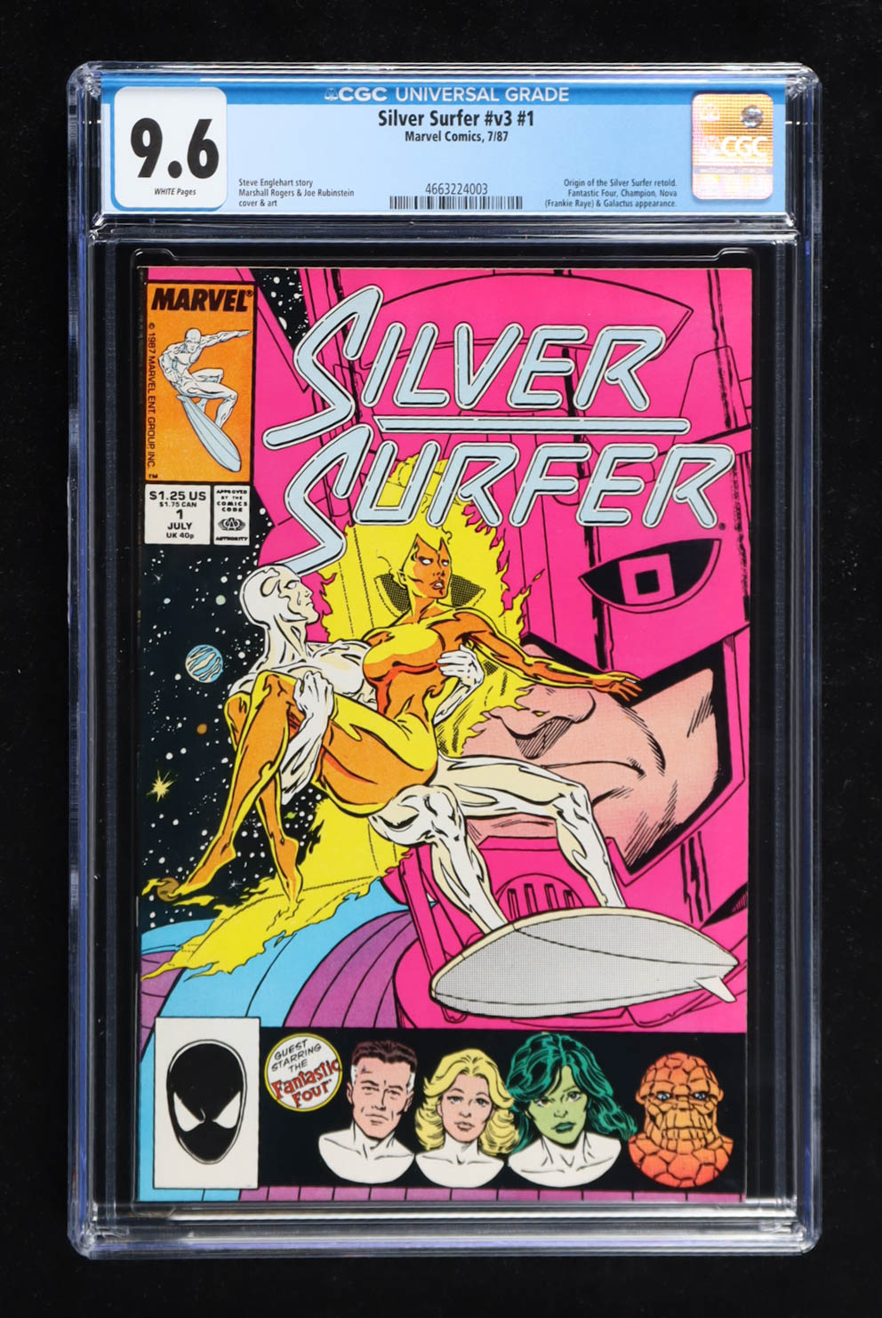 1987 "Silver Surfer" Issue #v3 #1 Marvel Comic Book (CGC 9.6) at PristineAuction.com 1987 "Silver Surfer" Issue #v3 #1 Marvel Comic Book (CGC 9.6) at PristineAuction.com
