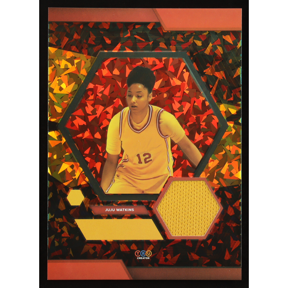 JuJu Watkins 2024 TruSport Jumbo Trucreator Cracked Ice #19 #JC-JJW RC JSY at PristineAuction.com