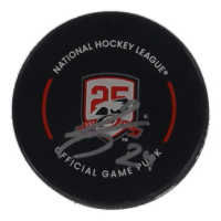 Seth Jarvis Signed Hurricanes Logo Hockey Puck (PSA) at PristineAuction.com