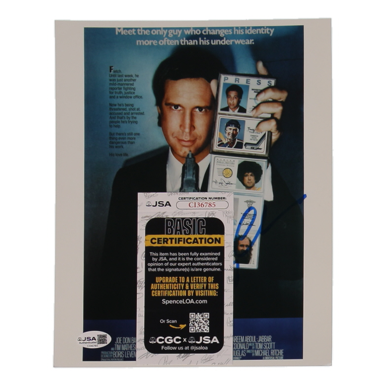 Chevy Chase Signed "Fletch" 8x10 Photo (JSA) at PristineAuction.com Chevy Chase Signed "Fletch" 8x10 Photo (JSA) at PristineAuction.com