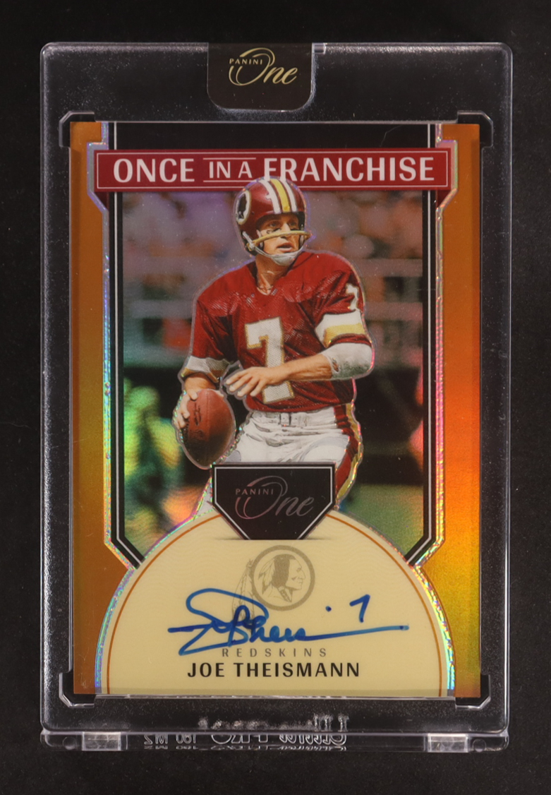 Joe Theismann 2024 Panini One Once in a Franchise Autographs Bronze #353 #05/20 at PristineAuction.com Joe Theismann 2024 Panini One Once in a Franchise Autographs Bronze #353 #05/20 at PristineAuction.com
