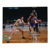 Adrian Dantley Signed Pistons 8x10 Photo Inscribed "HOF 2008" (AWM) at PristineAuction.com