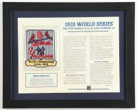 1927 World Series Custom Framed Commemorative Patch Display at PristineAuction.com