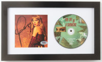 Taylor Swift Signed Custom Framed "The Life of a Showgirl" CD Insert Display with Disc (PSA) at PristineAuction.com
