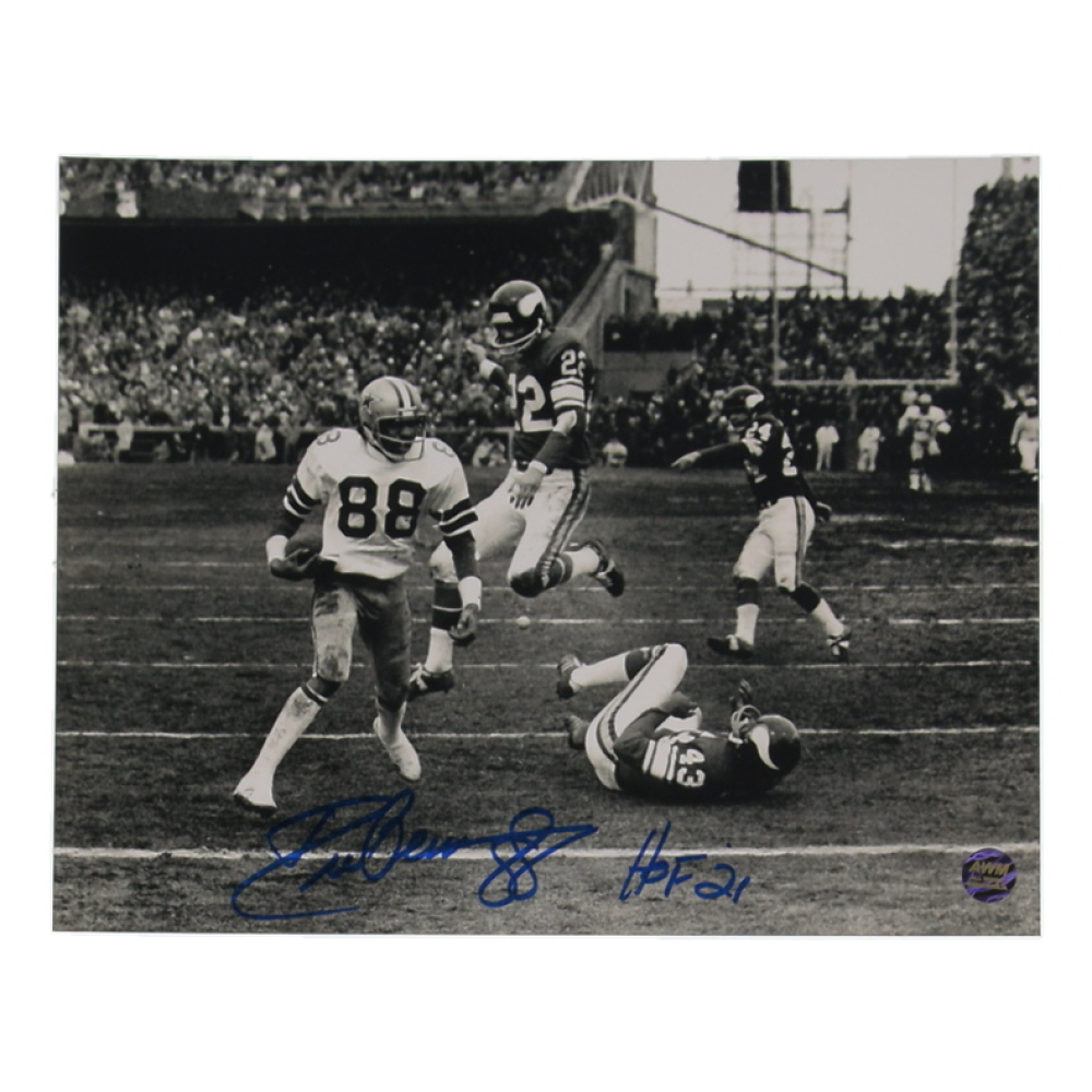 Drew Pearson Signed Cowboys 8x10 Photo Inscribed "HOF 21" (AWM) at PristineAuction.com
