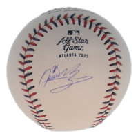 Andr&eacute;s Mu&ntilde;oz Signed OML 2025 All-Star Game Logo Baseball (PSA) at PristineAuction.com