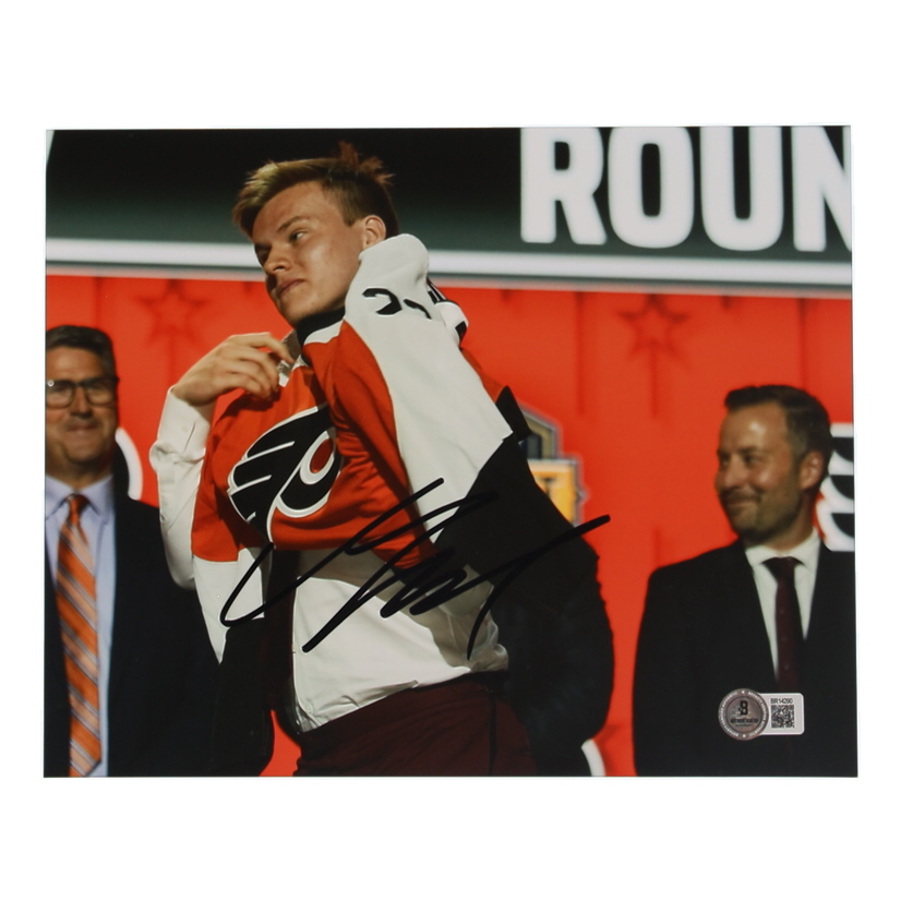 Matvei Michkov Signed Flyers 8x10 Photo (Beckett) at PristineAuction.com Matvei Michkov Signed Flyers 8x10 Photo (Beckett) at PristineAuction.com