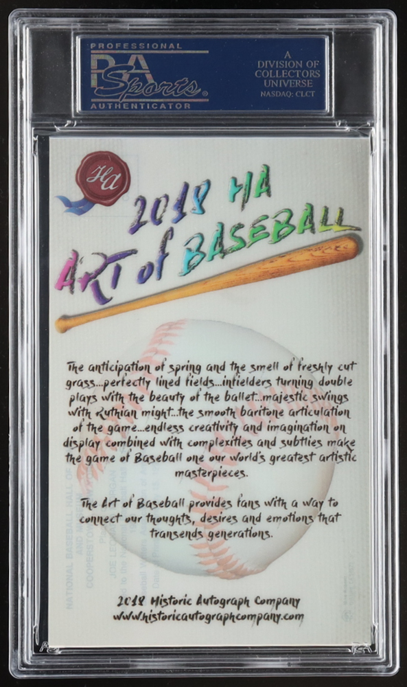 Joe Morgan Signed Hall Of Fame Plaque Postcard (PSA) at PristineAuction.com Joe Morgan Signed Hall Of Fame Plaque Postcard (PSA) at PristineAuction.com