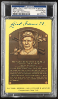 Rick Ferrell Signed Hall Of Fame Plaque Postcard (PSA) at PristineAuction.com