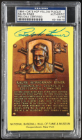 Ralph Kiner Signed Hall Of Fame Plaque Postcard (PSA) at PristineAuction.com