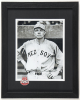 "Babe Ruth Red Sox" Custom Framed Photo Display with Red Sox World Series Pin at PristineAuction.com