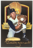 Bill Mazeroski Signed Gold Glove Award 4x6 Postcard (Authentic Ink) at PristineAuction.com