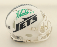 Justin Fields Signed Jets Salute To Service Alternate Speed Mini Helmet (Beckett) at PristineAuction.com