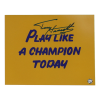 Rudy Ruettiger Signed Notre Dame Fighting Irish 8x10 Poster (AWM) at PristineAuction.com
