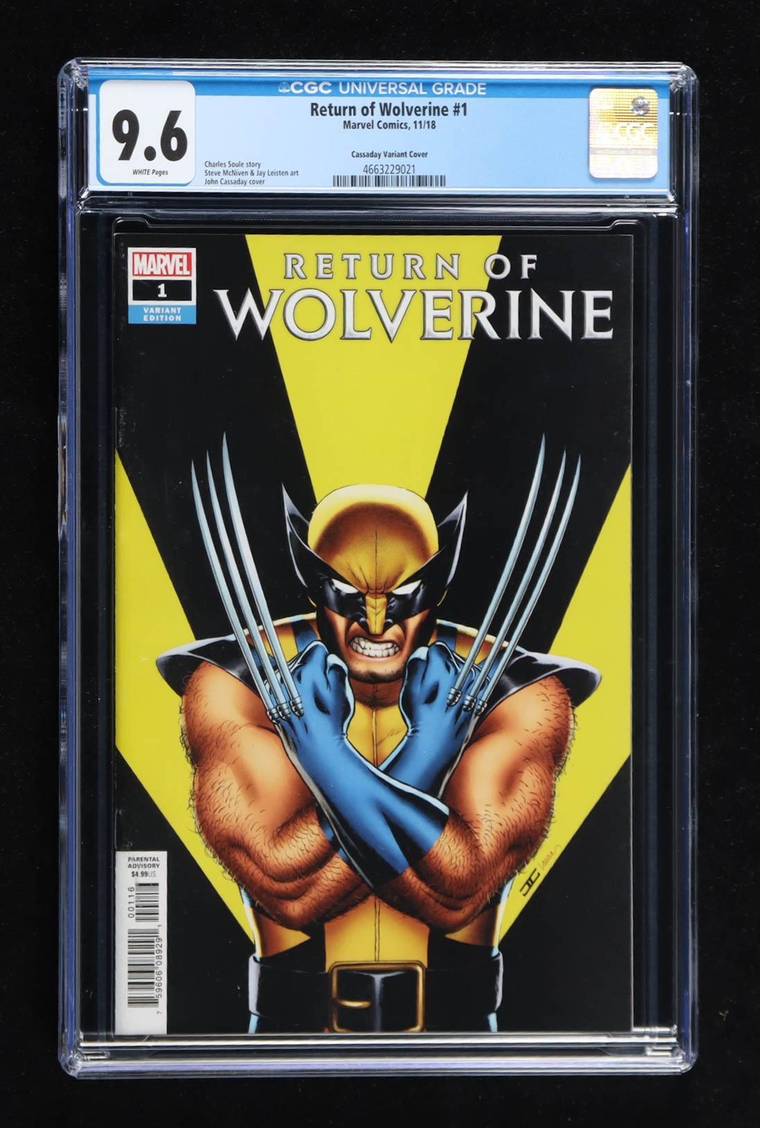 2018 "Return of Wolverine" #1 Marvel Comics Comic Book (CGC 9.6) at PristineAuction.com 2018 "Return of Wolverine" #1 Marvel Comics Comic Book (CGC 9.6) at PristineAuction.com