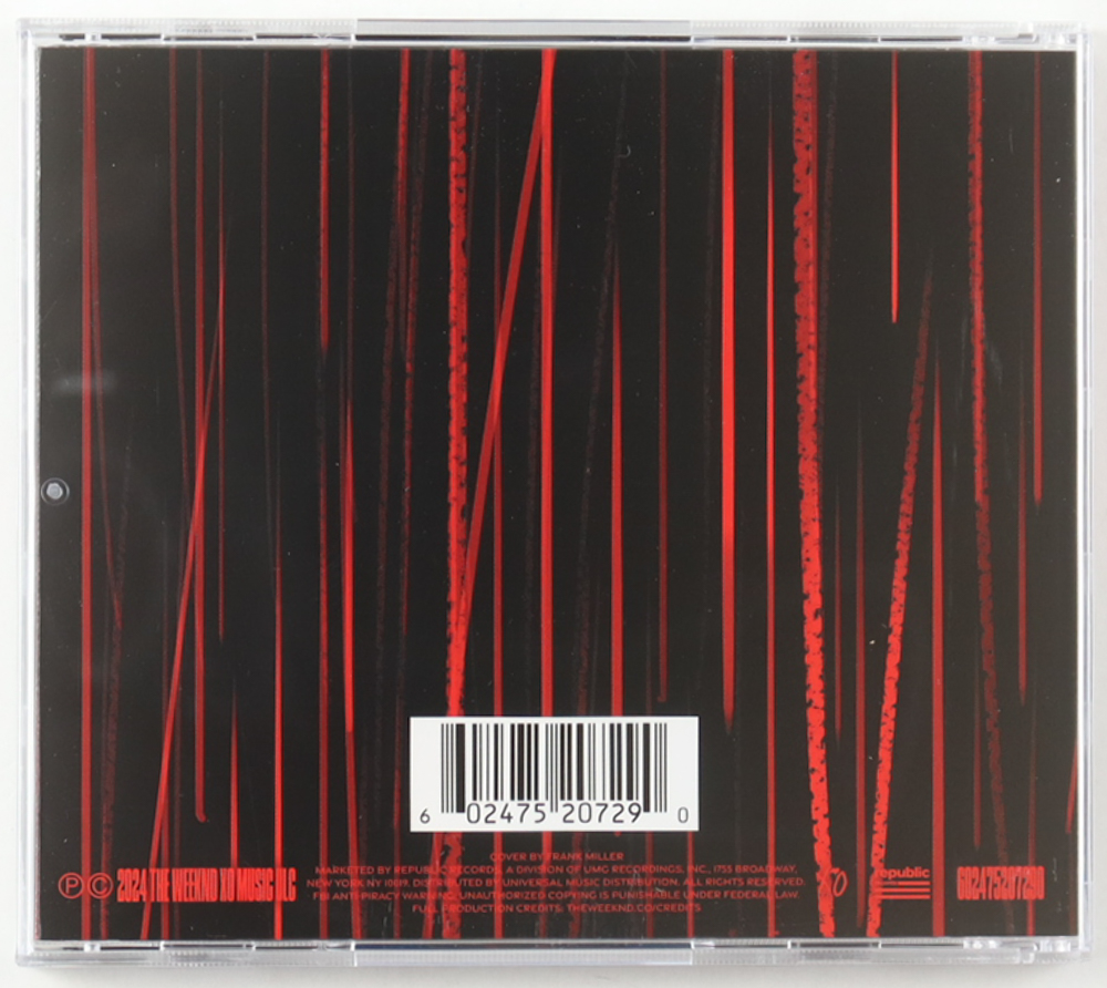 The Weeknd Signed "Hurry Up Tomorrow" CD Album Insert With Disc (AutographCOA) at PristineAuction.com The Weeknd Signed "Hurry Up Tomorrow" CD Album Insert With Disc (AutographCOA) at PristineAuction.com