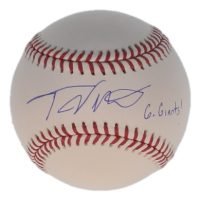 Tony Vitello Signed OML Logo Baseball Inscribed "Go Giants!" (PSA) at PristineAuction.com